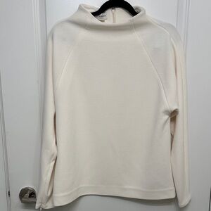 Club Monaco Cream Mock Neck Sweater